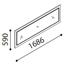 Зеркало для большого комода Легенда (Legenda) LEGN-11 венге