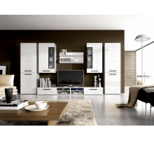 Низкая тумба под телевизор Кёльн-1750 Белый Аляска