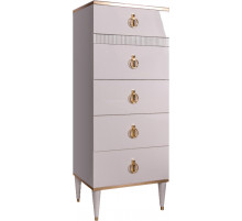 Комод узкий для белья с планкой Rimini Solo РМКМ-2 (s) (слоновая кость)