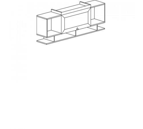 Полка навесная Инна 613 светлая Полка навесная Инна 613 светлая